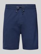 Sweatshorts met labeldetail