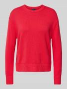 Gebreide pullover met logostitching