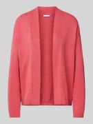 Regular fit cardigan van katoenmix met sjaalkraag