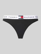 String met elastische band met label, model 'TH Heritage'