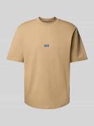 T-shirt met labeldetail