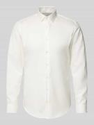 Slim fit zakelijk overhemd met kentkraag