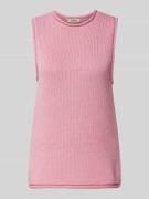 Gebreide top met ronde hals, model 'AUBIN'