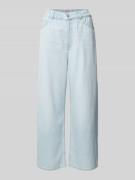 Wide leg jeans met elastische band