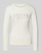 Gebreide pullover met labeldetail, model 'PARIS'