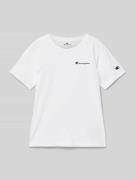 T-shirt met labelprint