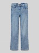 Wide leg jeans van katoenmix, model 'JUICY'