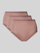 High waist broek met labelprint
