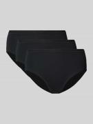Slip met labelprint, model 'GO DAILY' in een set van 3 stuks