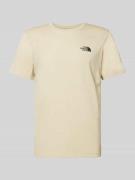 T-shirt met labelprint, model 'Simple dome'