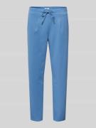 Tapered fit broek met bandplooien, model 'RIZET'