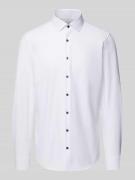 Slim fit zakelijk overhemd van katoenmix