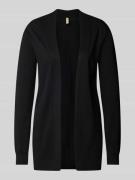 Cardigan van viscosemix met sjaalkraag, model 'DOLLIE'