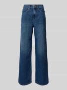 Wide leg jeans van zuiver katoen met contrasterende naden, model 'HOPE...