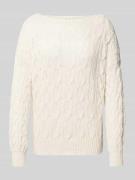 Relaxed fit gebreide pullover met kabelpatroon, model 'BRYNN'