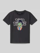 Regular fit T-shirt met interactief pailettenmotief