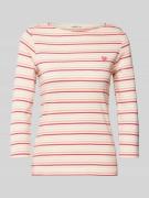 Shaped fit 3/4-shirt met katoen