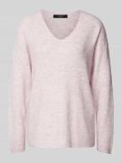 Regular fit gebreide pullover in gemêleerde look, model 'CREWLEFILLE'