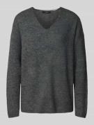 Regular fit gebreide pullover in gemêleerde look, model 'CREWLEFILLE'