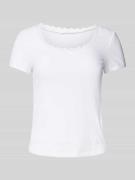 T-shirt met strikdetail, model 'LIA'