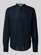 Regular fit vrijetijdsoverhemd van een mix van linnen en katoen