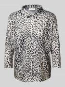 Regular fit overhemdblouse met 3/4-mouwen