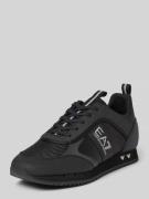 Sneakers met treklus, model 'BLACK & WHITE CARBON'