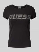 T-shirt met labeldetail, model 'KIARA'