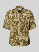 Regular fit vrijetijdsoverhemd van viscosemix met 1/2-mouwen