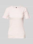 Slim fit T-shirt van katoenmix, model 'RUKA'