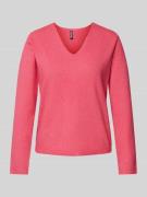 Regular fit gebreide pullover met extra brede schouders, model 'BREE'