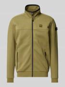 Sweatjack met labelbadges, model 'spacer look'