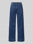 Wide leg jeans met steekzakken opzij