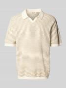 Poloshirt met ribboorden, model 'KIAN'