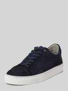 Leren sneakers met labeldetail, model 'Summer'