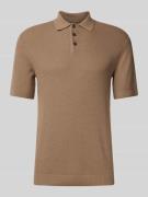 Regular fit poloshirt met structuurmotief, model 'COOPER'