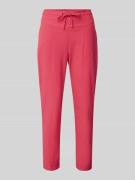 Slim fit stoffen broek met tunnelkoord, model 'AZRA'