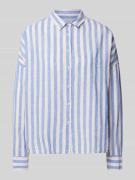 Regular fit overhemdblouse van linnen met extra brede schouders