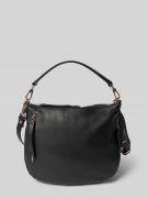 Leren handtas met labelapplicatie, model 'JUNA'