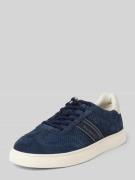 Leren sneakers met labelbadge, model 'Fido'