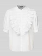 Regular fit blouse met opstaande kraag, model 'Hamadeus'