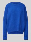 Oversized gebreide pullover met alpaca