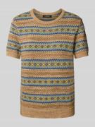 Pullover in design met korte mouwen
