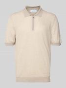 Regular fit poloshirt met ritssluiting