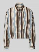 Regular fit blouse met overhemdkraag, model 'RAGTIME'