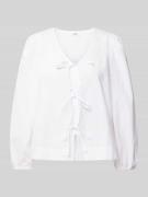 Regular fit blouse met lange mouwen van puur katoen