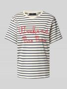 T-shirt met labelstitching, model 'OLGA'