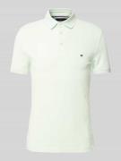 Slim fit poloshirt met logostitching, model '1985'