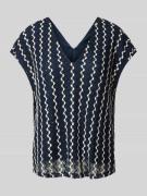 T-shirt met V-hals, model 'ELLEN'