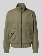 Regular fit blouson met contrastdetails